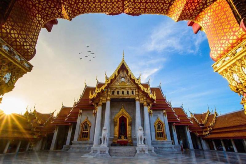 Golden Buddha Reclining Buddha Marble Temple Gems Gallery Bangkok Tourpirate